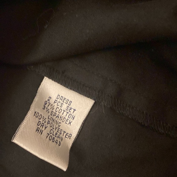 Vintage Jessica Howard Dress Womens Size 14 Plain Black Sleeveless Zip Up - Picture 5 of 9